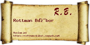 Rottman Bíbor névjegykártya